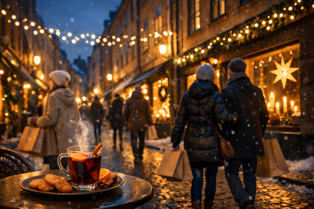 Christmas shopping in Sweden