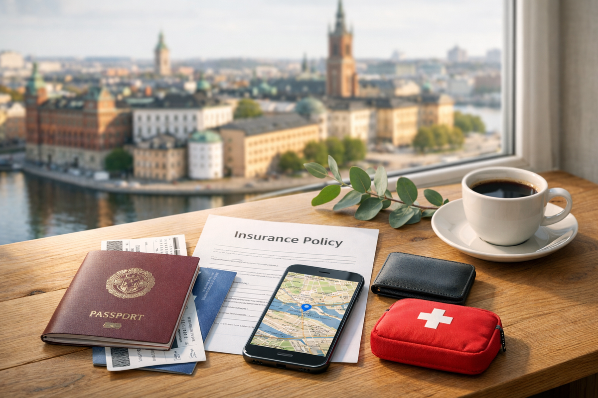 Documents and insurance for tourists when traveling to Sweden
