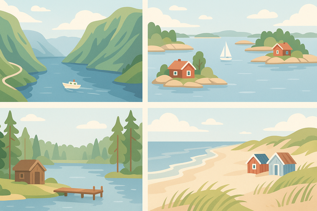 Four countries — four faces of the Scandinavian summer