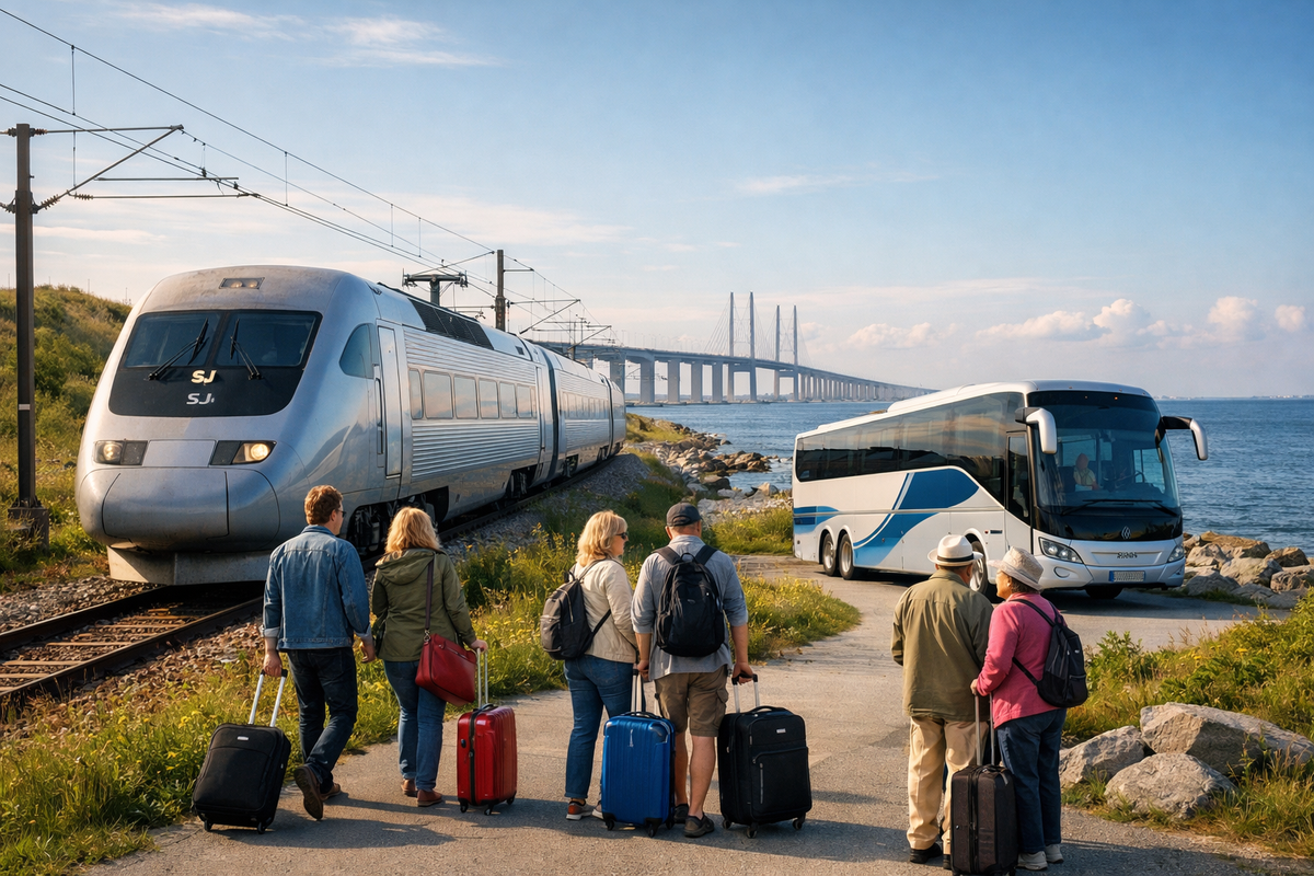 International buses & trains