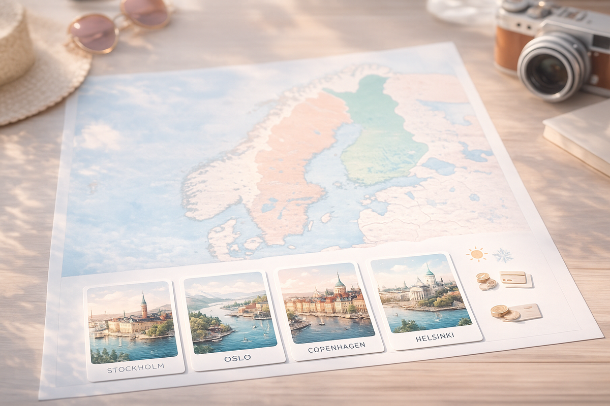 Skandinaviska Huvudstäder i Korthet Storlek, Klimat och Priser